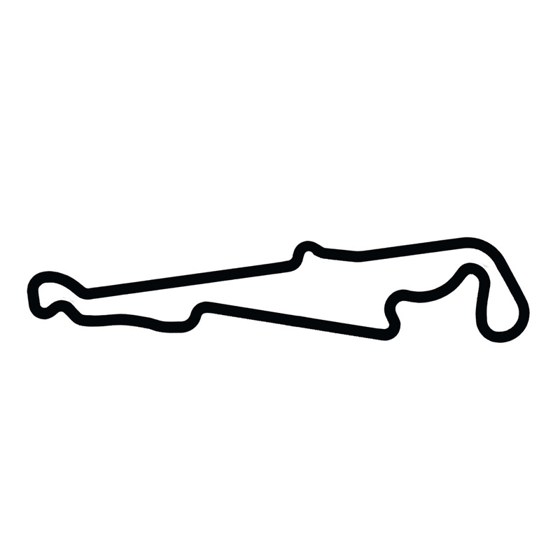 Circuit Paul Ricard - Sculpture Murale en Bois (45 cm)